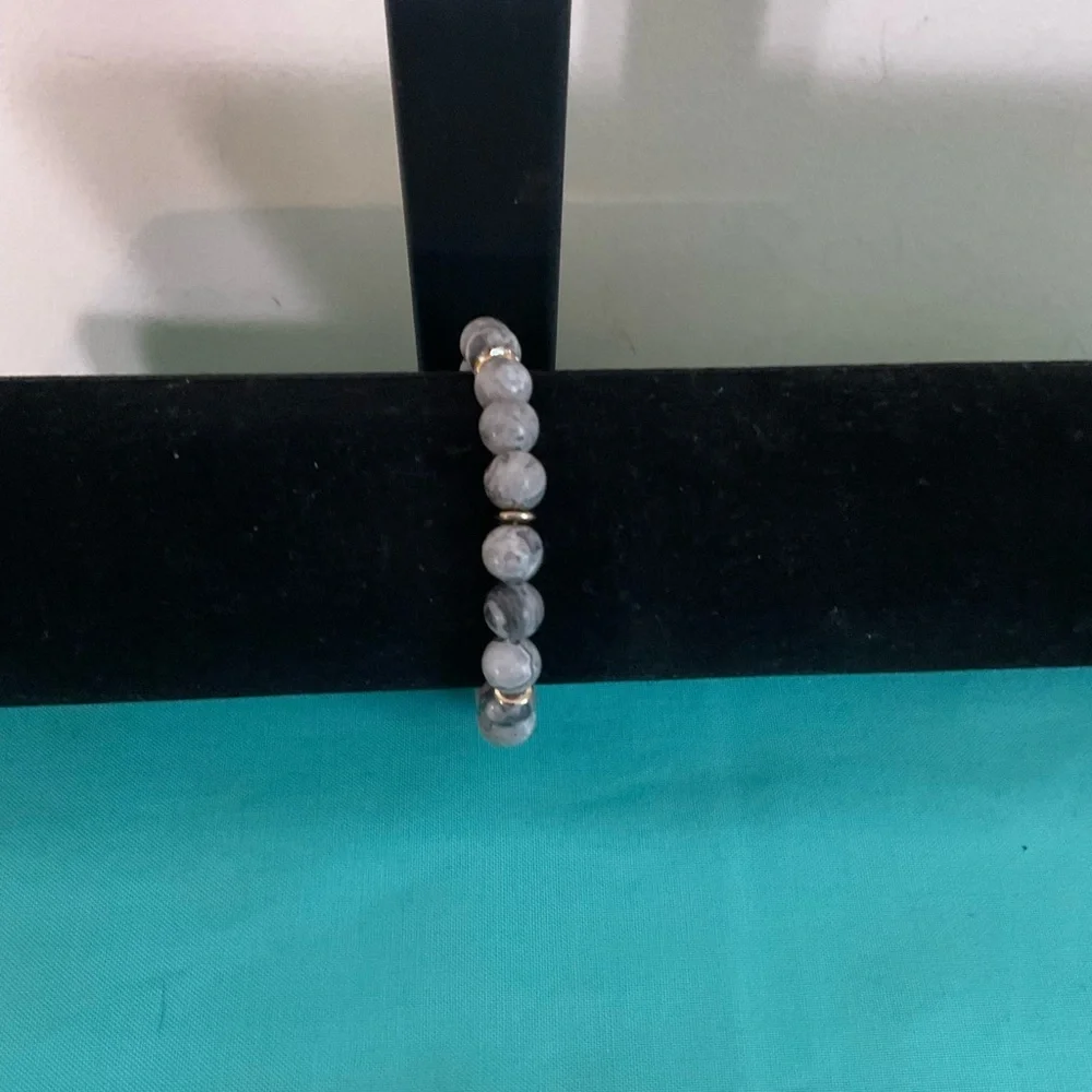Sophisticated Gray Beaded Bracelet